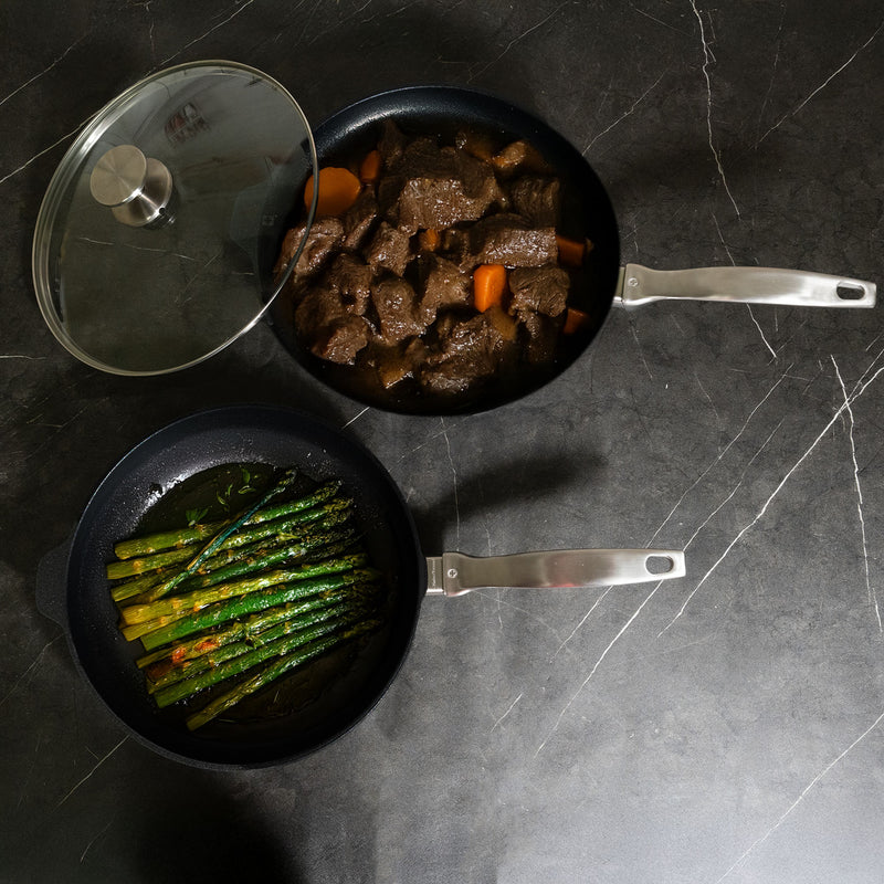 CXD PFAS Free Nonstick 3 Piece Set - 11" Fry and Saute Pan - Swiss Diamond