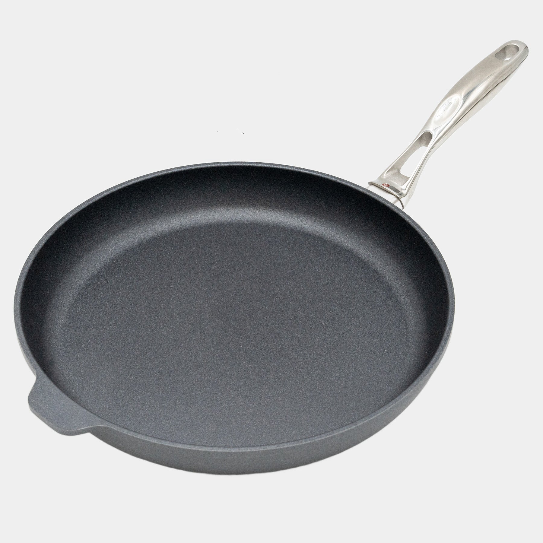 HD Nonstick 12.5" Fry Pan with Stainless Steel Handle angle view