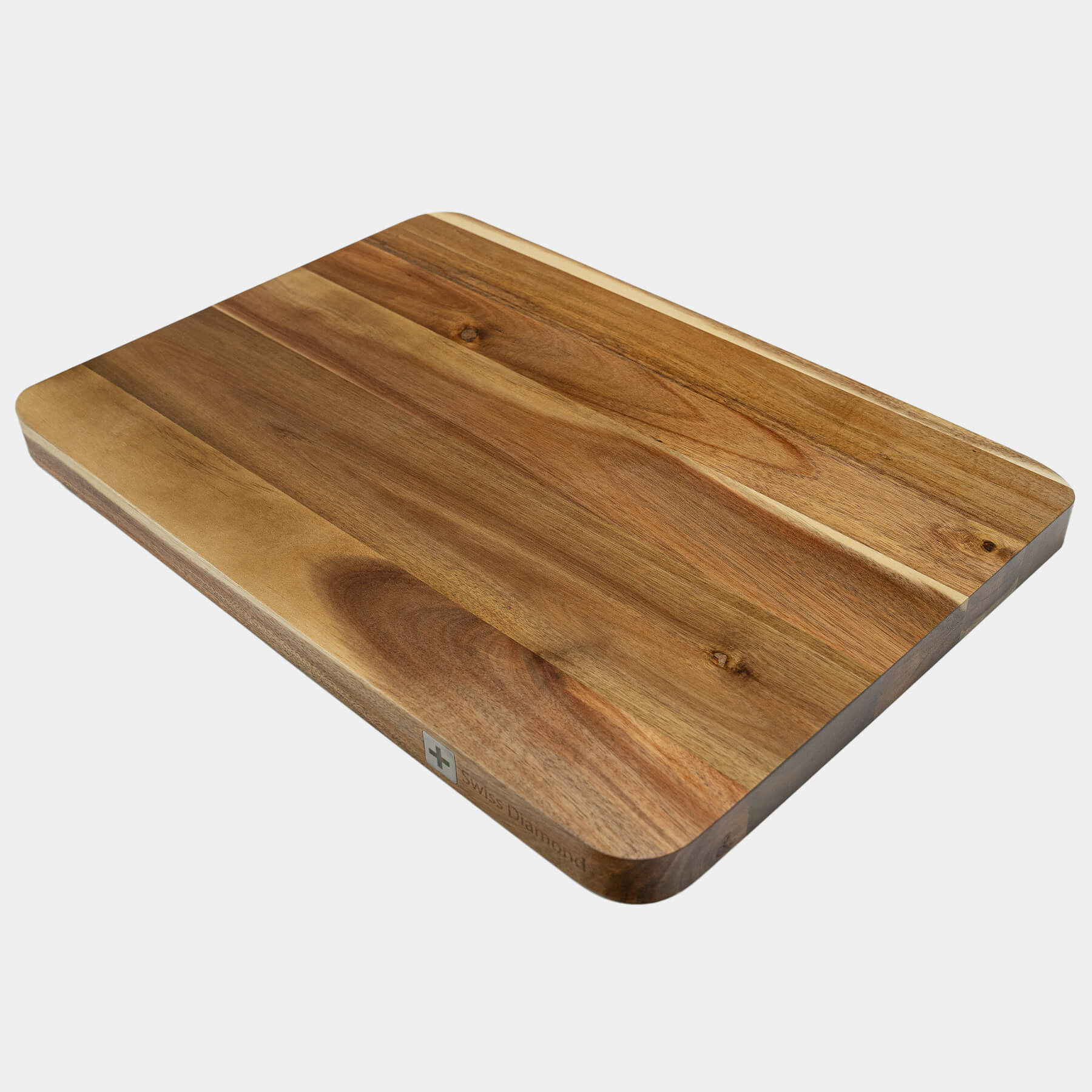 20" Acacia Wood Cutting Board at an angle