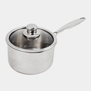 Premium Clad 2.6 qt Saucepan with Glass Lid