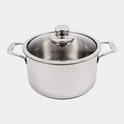 Premium Clad 6.3 qt Dutch Oven with Glass Lid - Induction