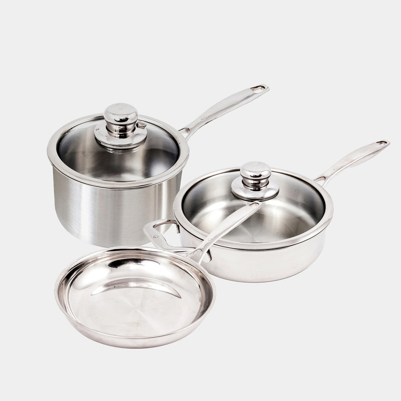Premium Clad 5-Piece Cookware Set - Induction - Swiss Diamond