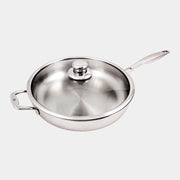 Premium Clad 5.3 qt Saute Pan with Glass Lid - Induction