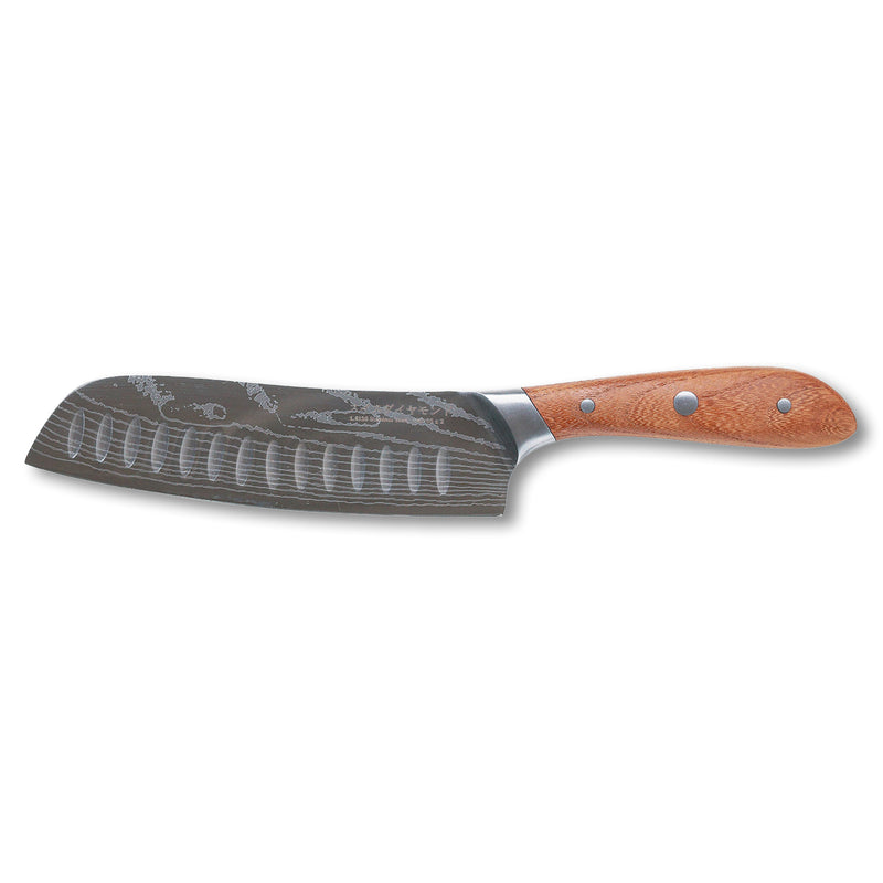7" Damascus Santoku Knife - Swiss Diamond