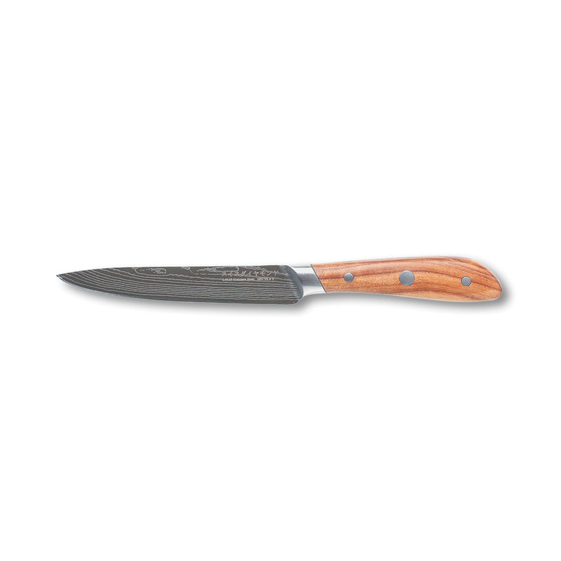 5" Damascus Utility Knife - Swiss Diamond