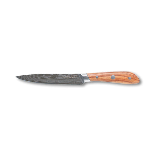 5" Damascus Utility Knife - Swiss Diamond