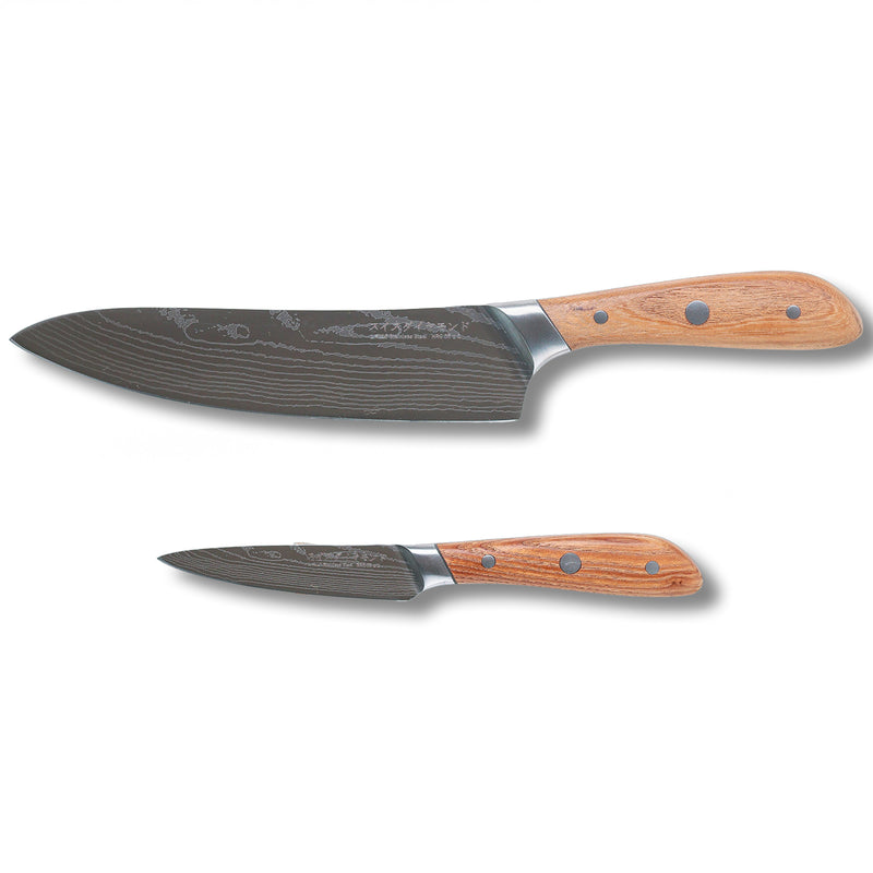 Damascus Chef Paring Set - Swiss Diamond