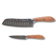 Damascus Santoku Paring Set - Swiss Diamond