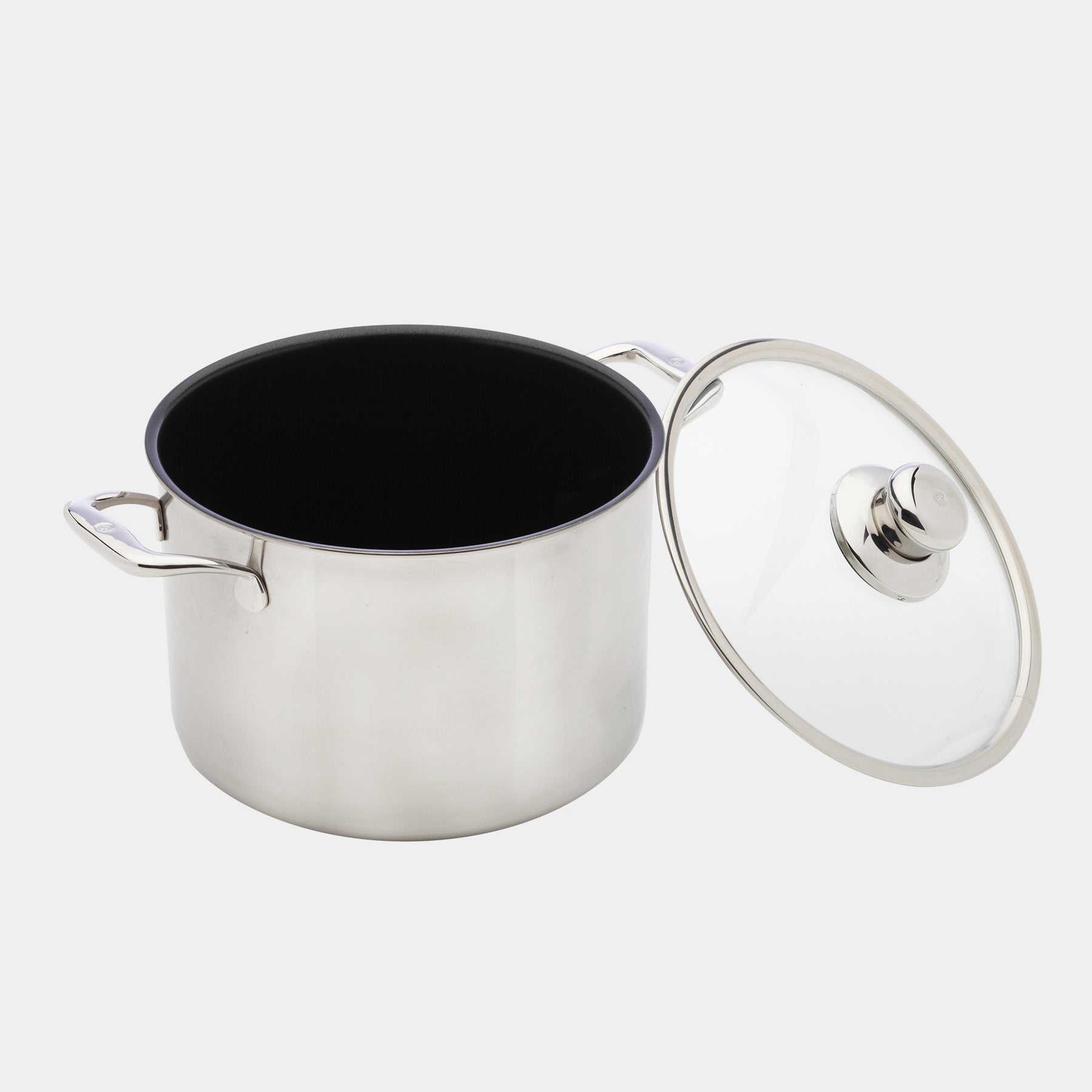 Nonstick Clad 7.9 qt Stock Pot with Glass Lid - Induction