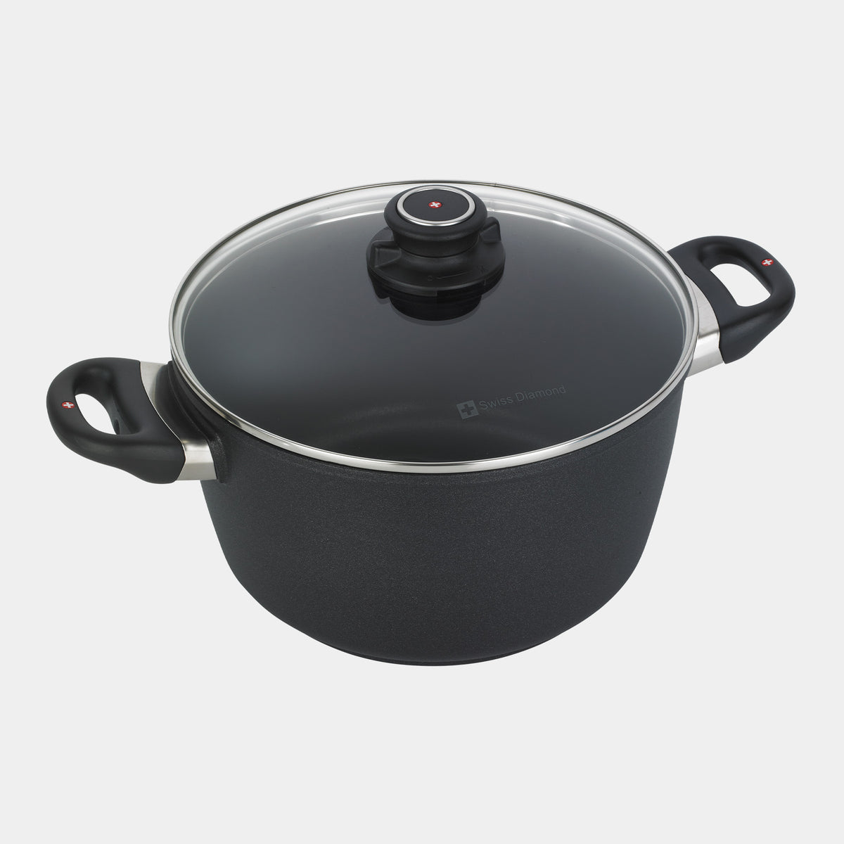 XD Nonstick Stock Pot with Glass Lid - Swiss Diamond