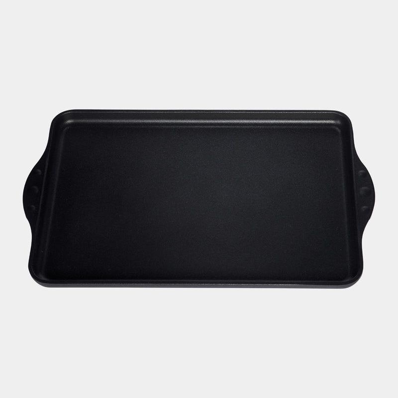 XD Nonstick 17" x 11" Double-Burner Griddle - Close Up View