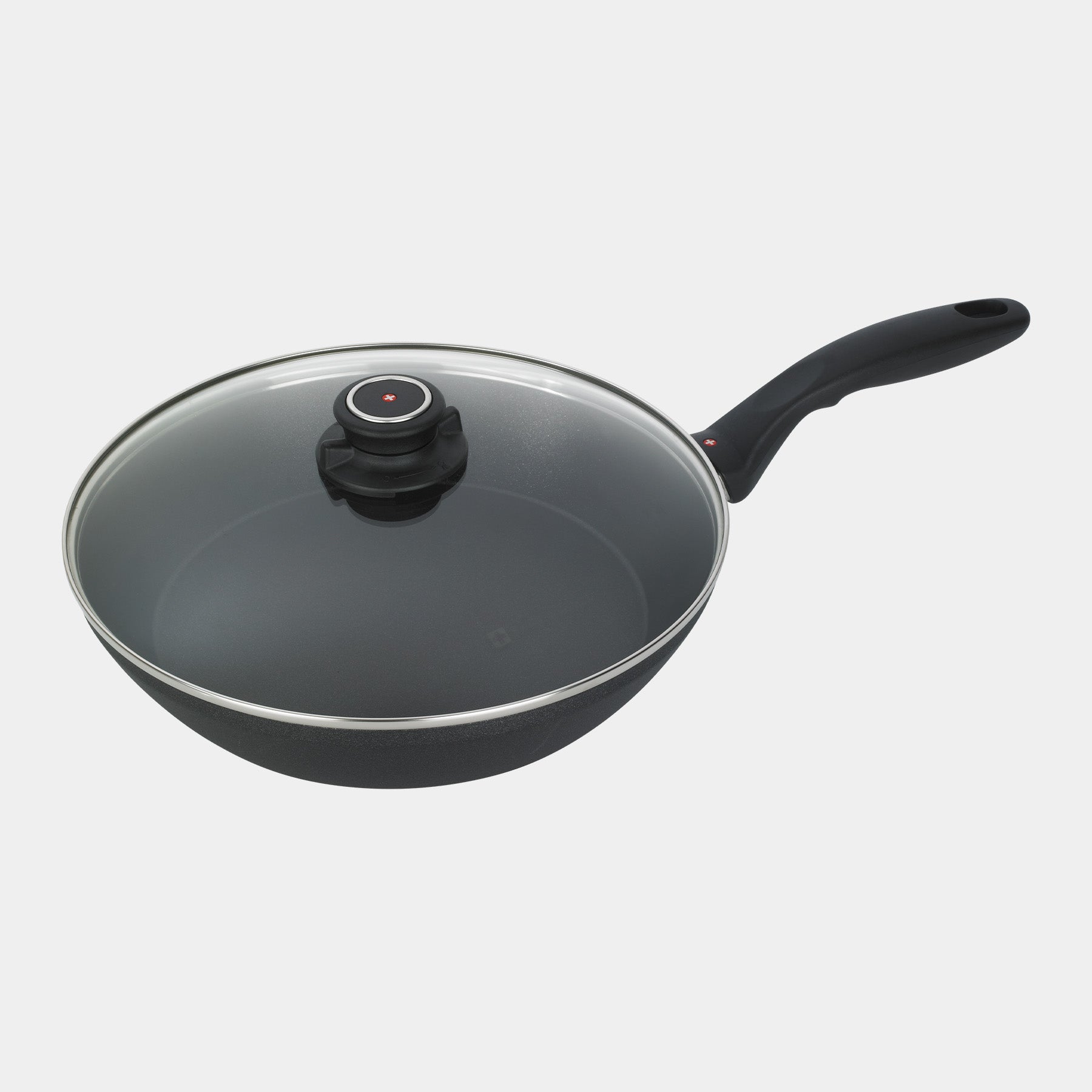 XD Nonstick 11" Stir-Fry Pan with Glass Lid - Induction