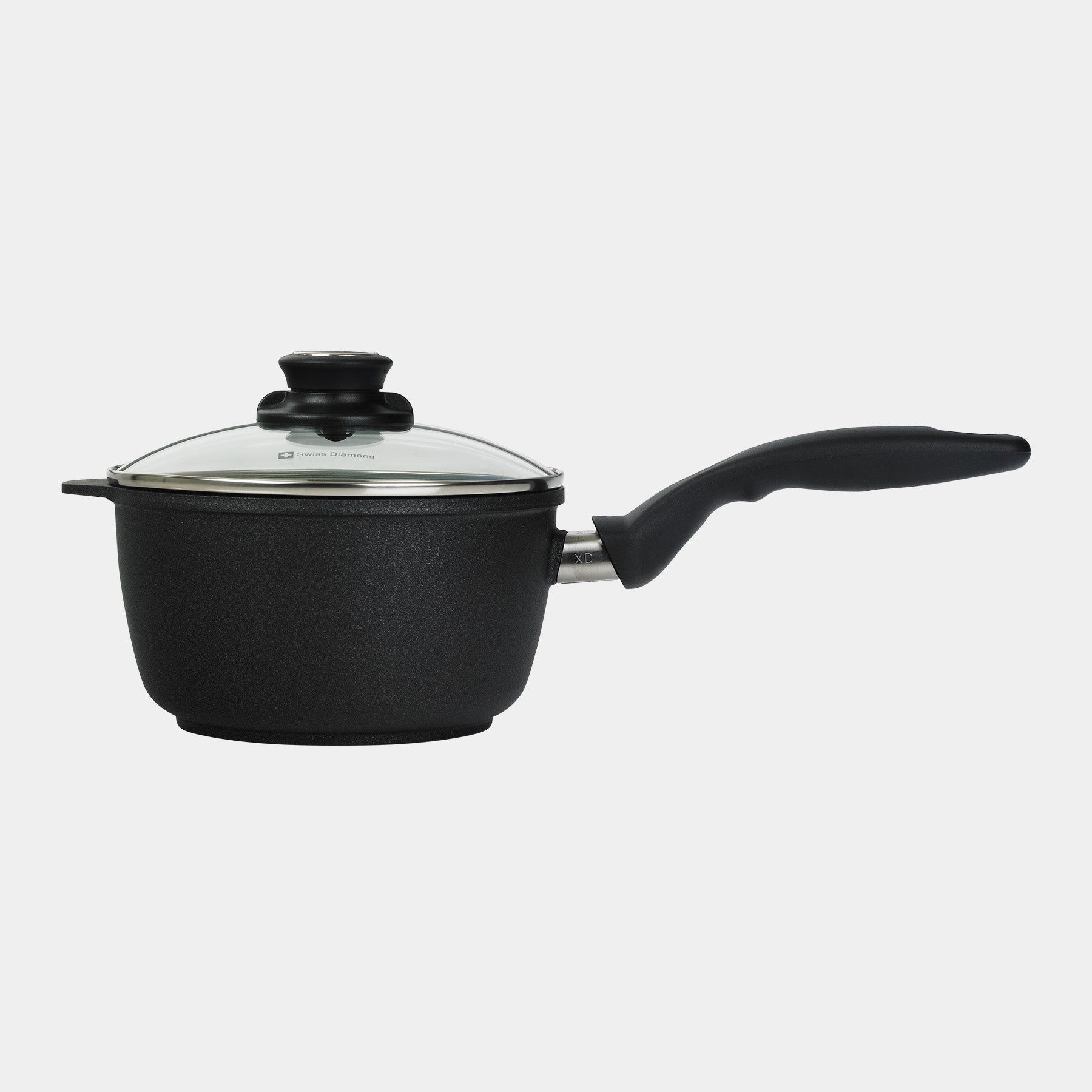 XD Nonstick Saucepan with Glass Lid - Induction - Side View