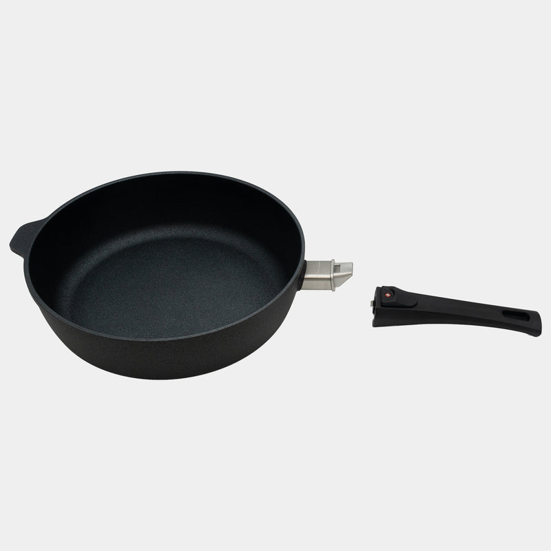 XD Nonstick 3.2 qt Saute Pan with Detachable Handle - Induction side angle view