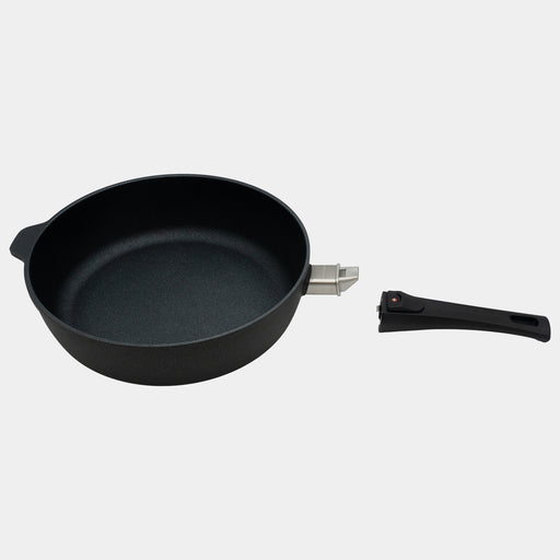 XD Nonstick 3.2 qt Saute Pan with Detachable Handle - Induction side angle view