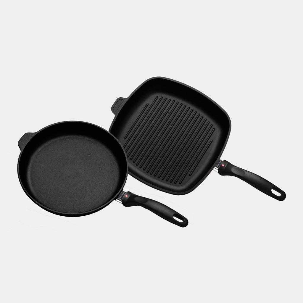 XD 2 Piece Set Fry Pan & Grill Pan Made Switzerland