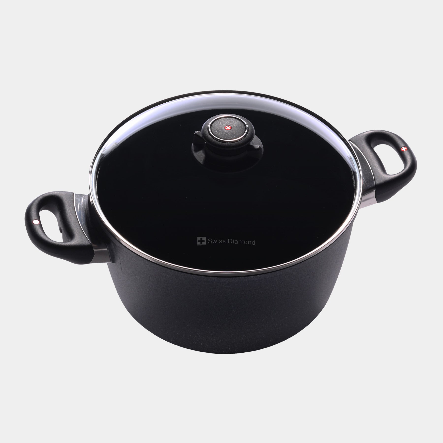 HD Nonstick 5.5 qt Stock Pot with Glass Lid - Induction