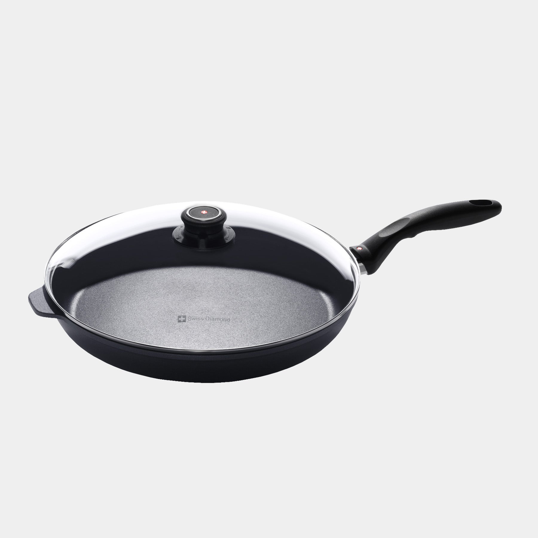 HD Nonstick 12.5" Fry Pan with Glass Lid - Induction